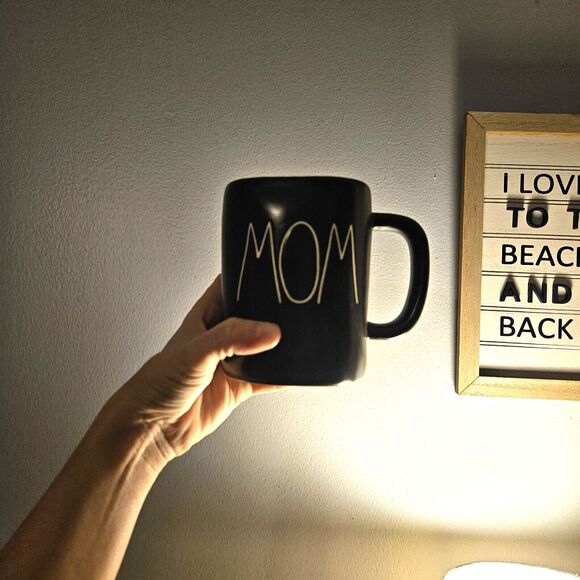 Rae Dunn Other - Rae Dunn Black "MOM" Mug 5" X 4"